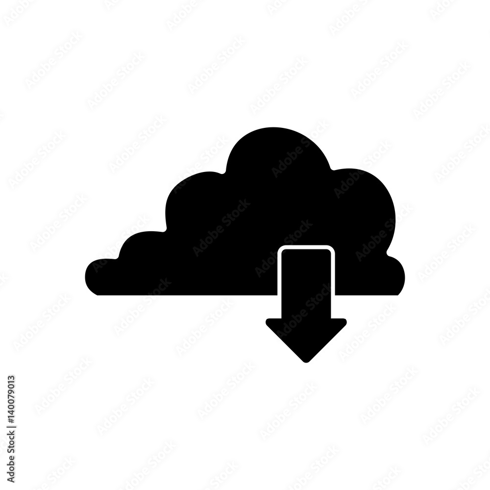 Cloud computing technology icon vector illustration graphic design Cloud computing technology icon vector illustration graphic design