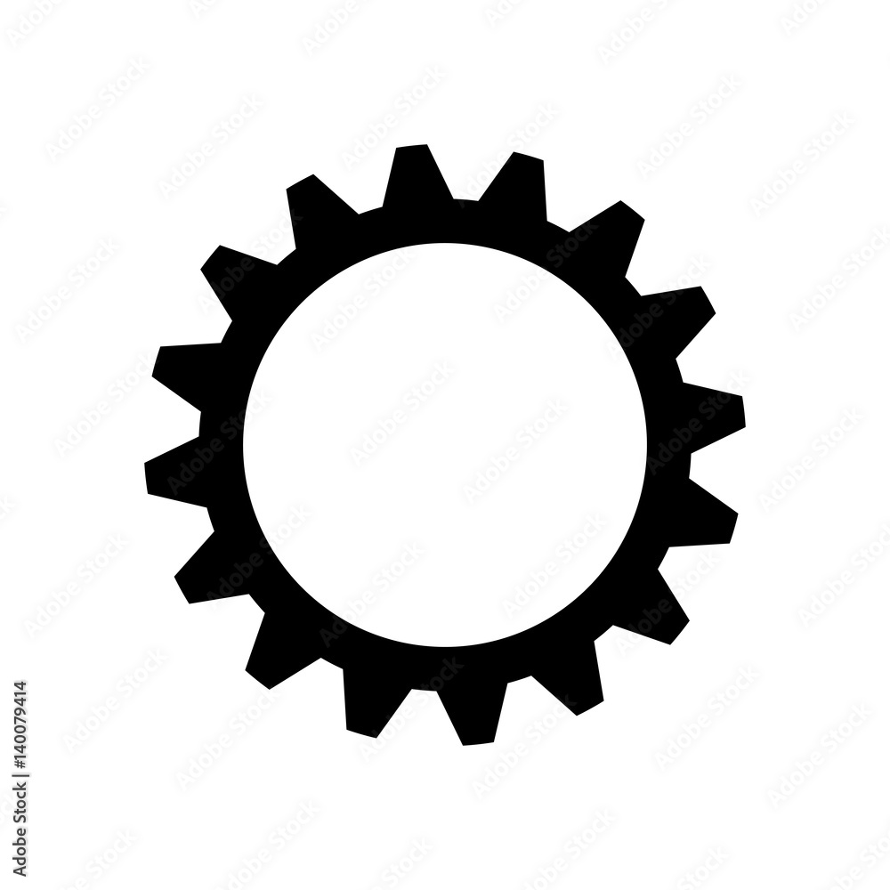 Gear machinery piece icon vector illustration graphic design Gear machinery piece icon vector illustration graphic design