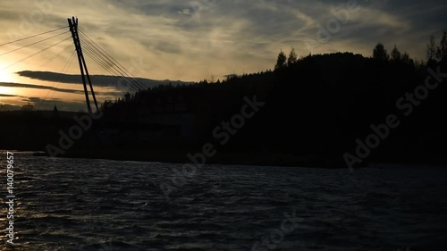 Most na Dunajcu w Sromowcach Niżnych pomiędzy Polską a Słowacją - Pieniny  photo