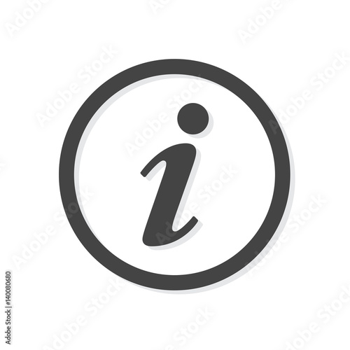 Information mark sign icon. Info speech bubble symbol.