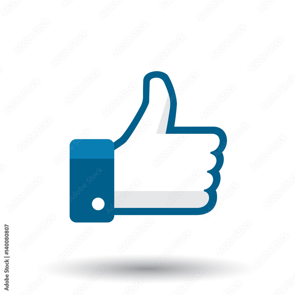 Like icon vector illustration isolated on white background. Finger up symbol.
Like icon vector illustration isolated on white background. Finger up symbol.