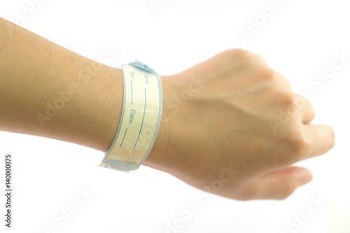 Patient identification wristbands photo