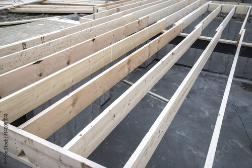 Принти на полотні New house floor joist