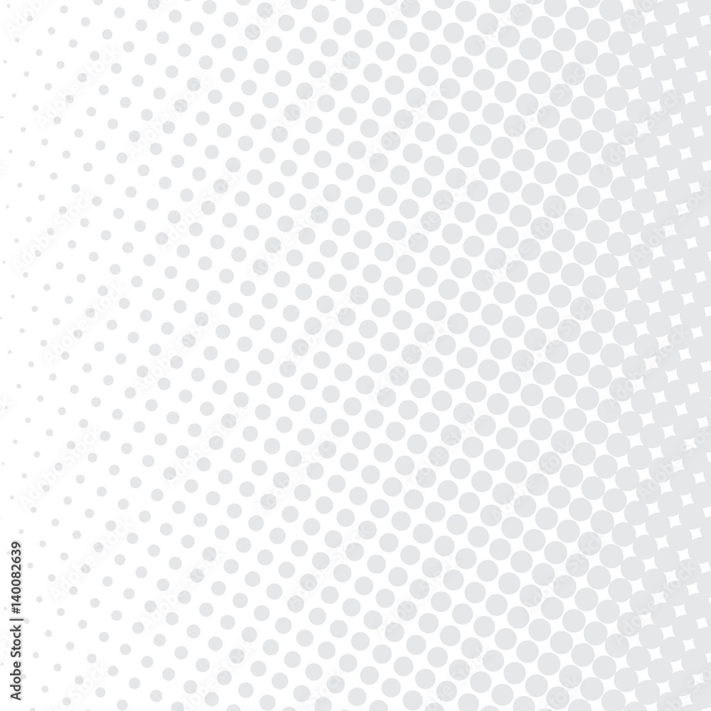 Fototapeta premium Halftone dots. gray dots on white background