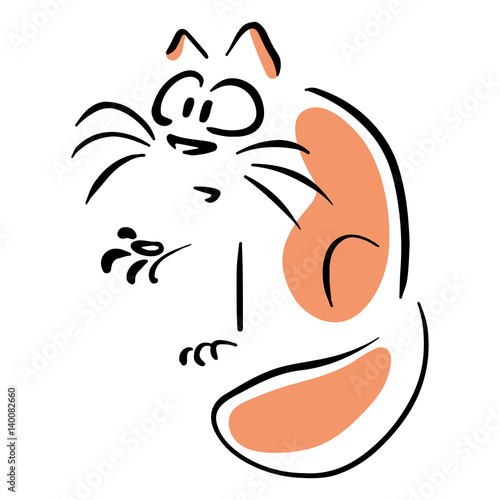Cat asks about something