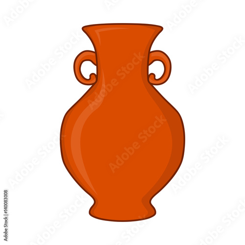 vase isolated illustration on white background