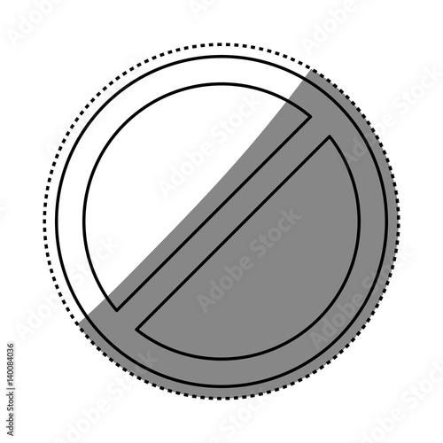 Prohibited round sign icon vector illustration graphic design
