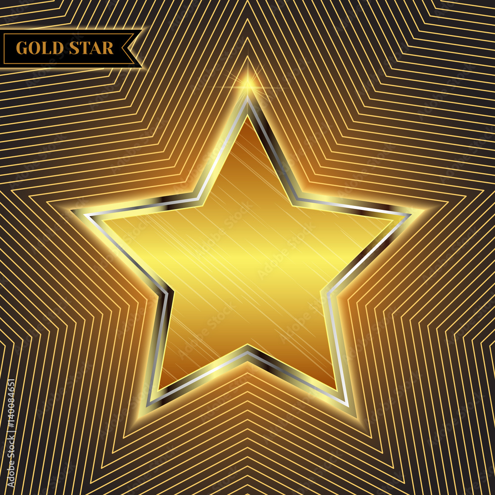 Gold star 3d Gold star 3d