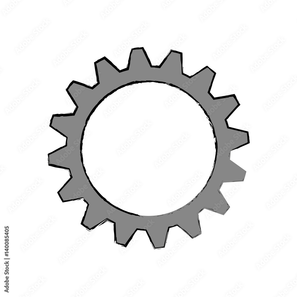 Gear machinery piece icon vector illustration graphic design Gear machinery piece icon vector illustration graphic design