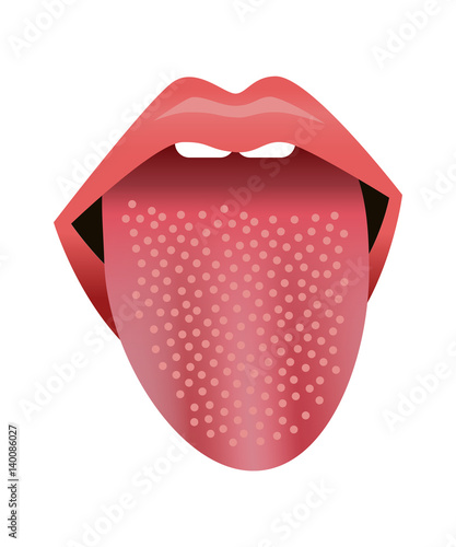 Symptoms of scarlet fever in the language of man. Vector illustration.
