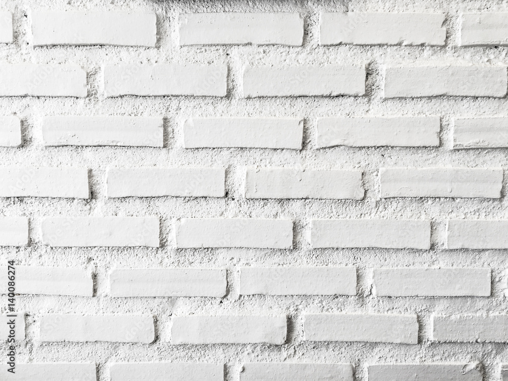 Fototapeta premium White brick wall for background