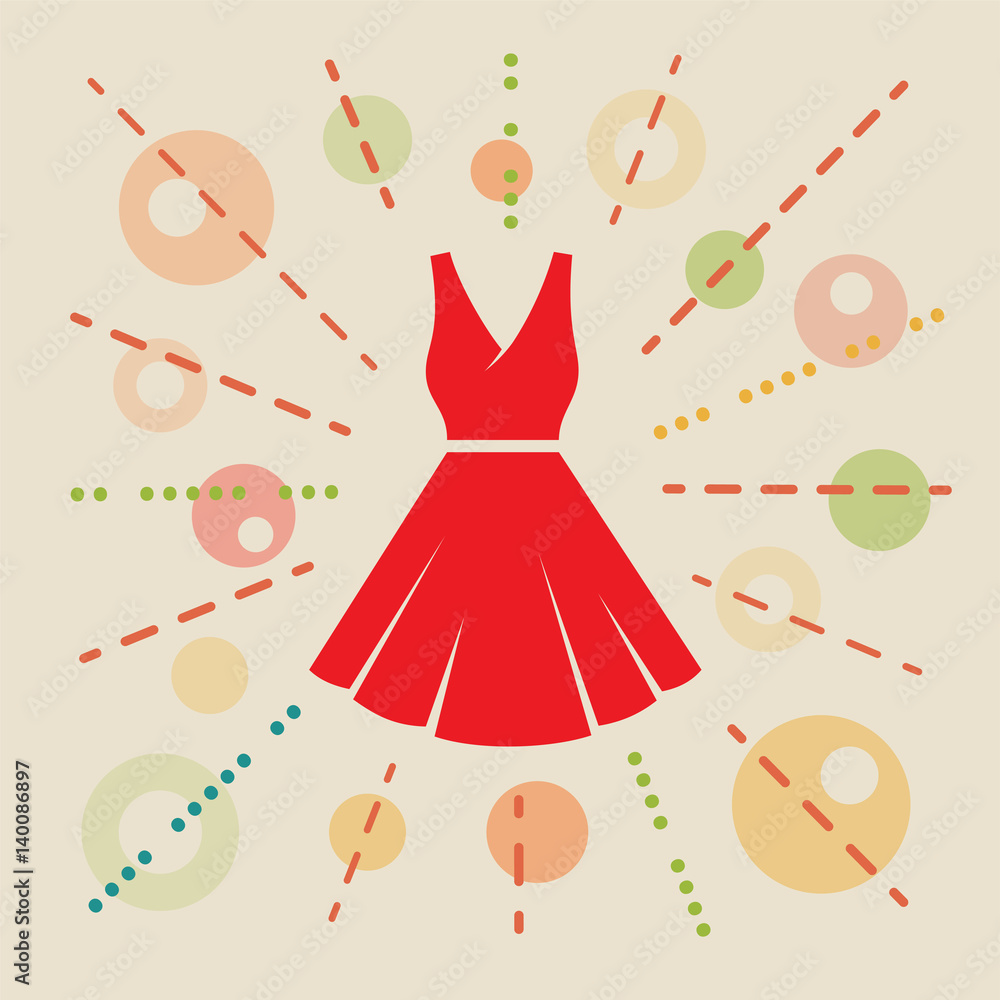 Dress. Concept illustration