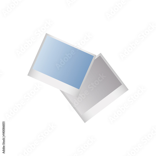 Instant photos isolated icon vector illustration graphic design