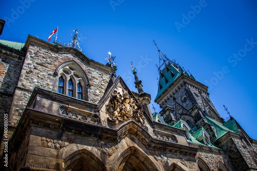 Parliament Building neo-Gothic complex hosting Canada's legislature in Ottawa, Canada