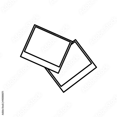 Instant photos isolated icon vector illustration graphic design