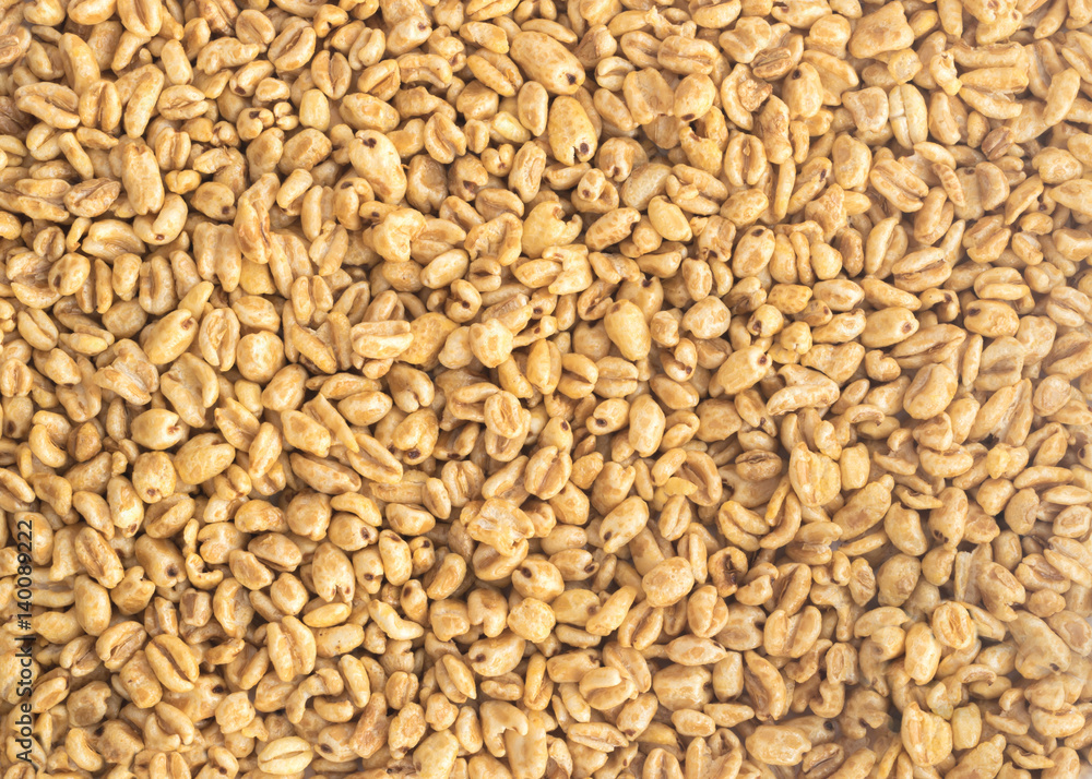 Puffed Wheat Snack Background Puffed Wheat Snack Background