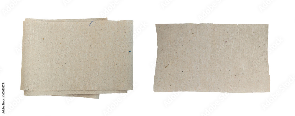 Set of Toilet Paper Made from Waste Isolated on White Background