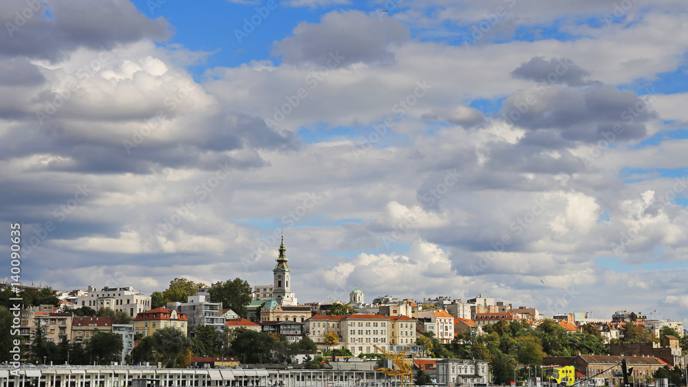Belgrade capitol of Serbia,view from river Sava