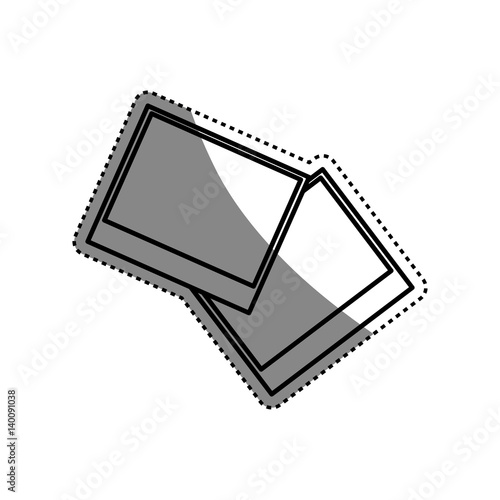 Instant photos isolated icon vector illustration graphic design