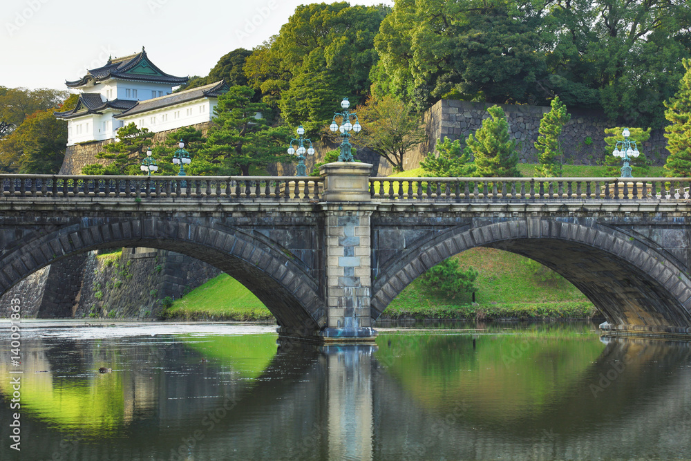 皇居　正門石橋と伏見櫓