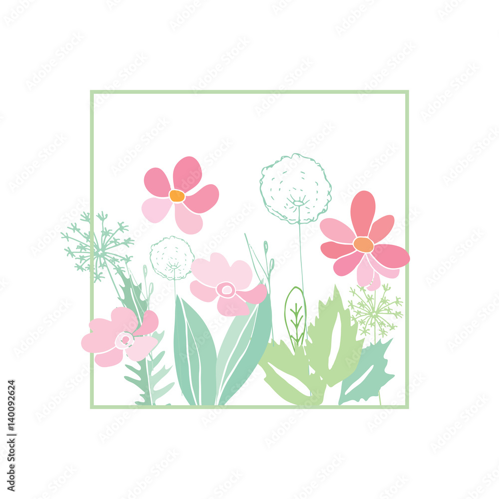 Summer flower composition