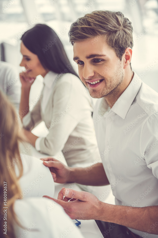 Fototapeta premium Business people working