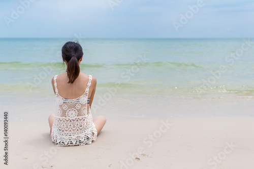 woman relax on the beach
