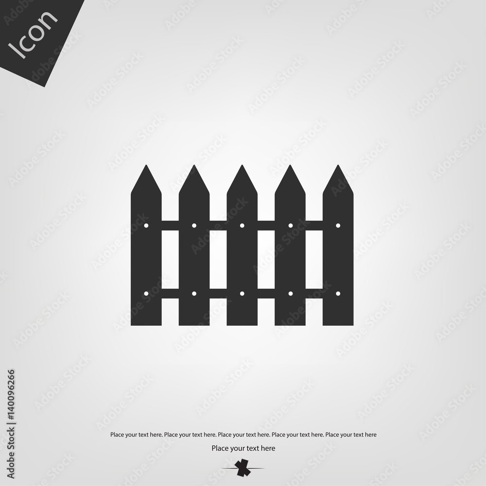 Fence vector icon Fence vector icon