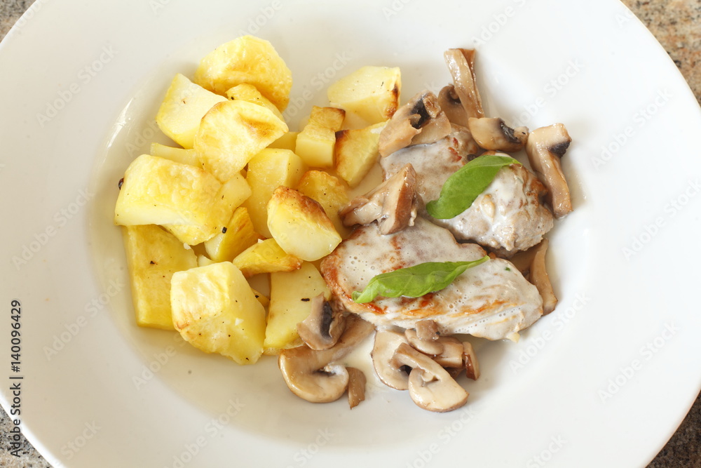 Bratkartoffeln mit Schweinefleisch Bratkartoffeln mit Schweinefleisch