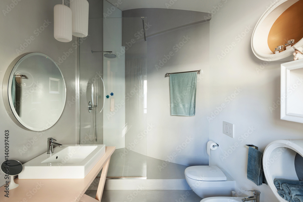 Fototapeta premium Luxury apartment, modern bathroom