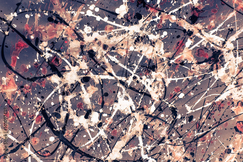 Slika na platnu Abstract expressionism pattern