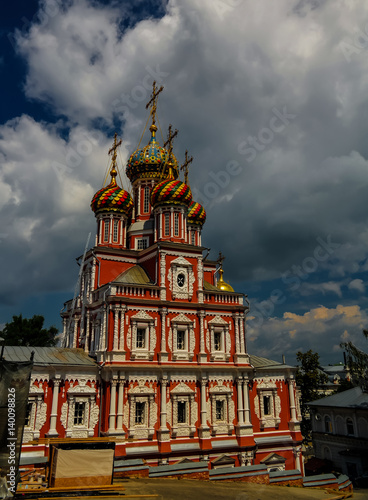 Exterior view to Cathedral of Holy Blessed Virgin Mary in Nizhny Novgorod  Russia