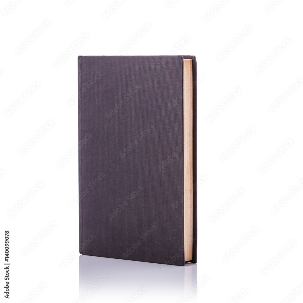 Old book with empty blank cover. Studio shot isolated on white Old book with empty blank cover. Studio shot isolated on white