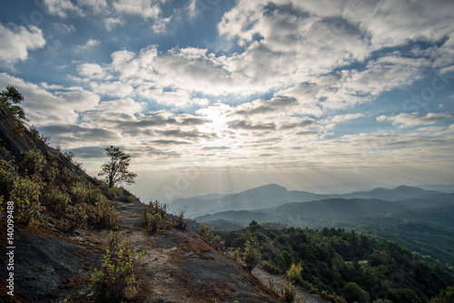 Mountain and sky view. Chiang Mai ,Thailand.