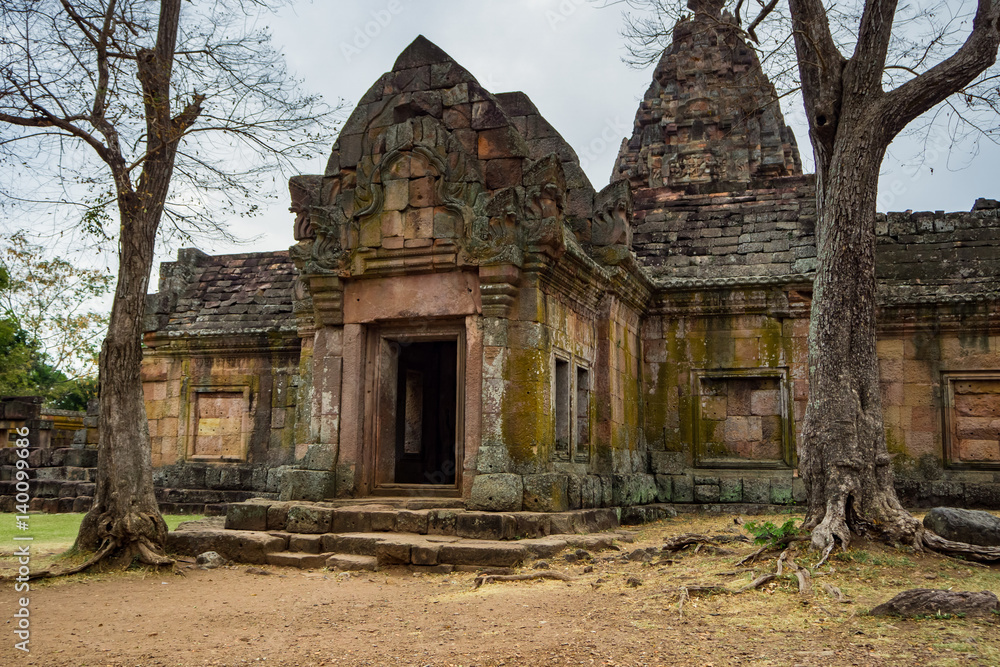 Phanom Rung castle historical park,Ancient temple, a Khmer temple complex set on the rim of an extinct volcano in Buriram province in the Isan region of Thailand.