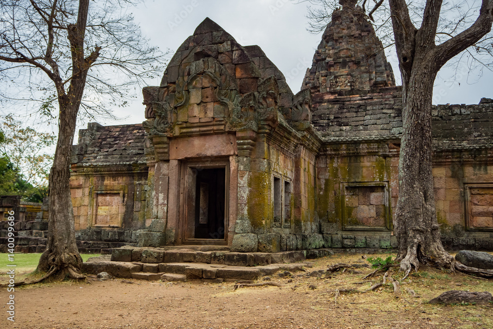 Phanom Rung castle historical park,Ancient temple, a Khmer temple complex set on the rim of an extinct volcano in Buriram province in the Isan region of Thailand. Phanom Rung castle historical park,Ancient temple, a Khmer temple complex set on the rim of an extinct volcano in Buriram province in the Isan region of Thailand.