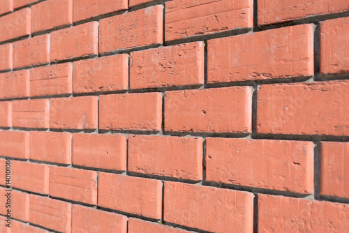 Red brick wall background texture