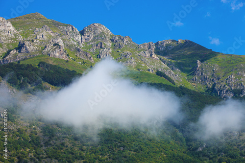 Amazing mountain landscape in Prokletije National Park  Montenegro