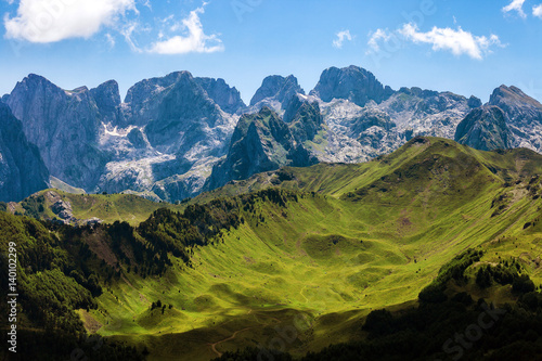 Amazing mountain landscape in Prokletije National Park, Montenegro