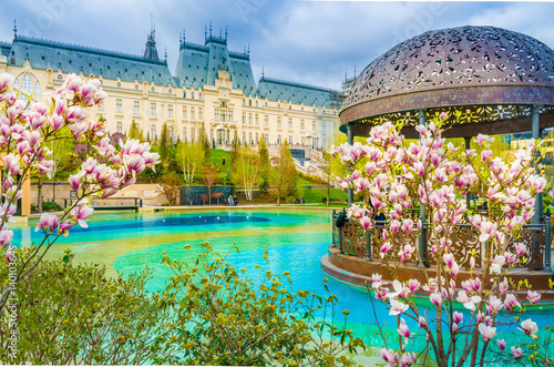 Obraz na płótnie Spring season in Iasi, Moldavia, Romania. w salonie