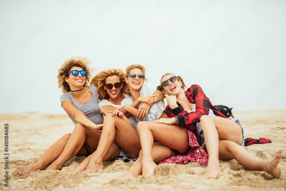 The beach is more fun with friends!