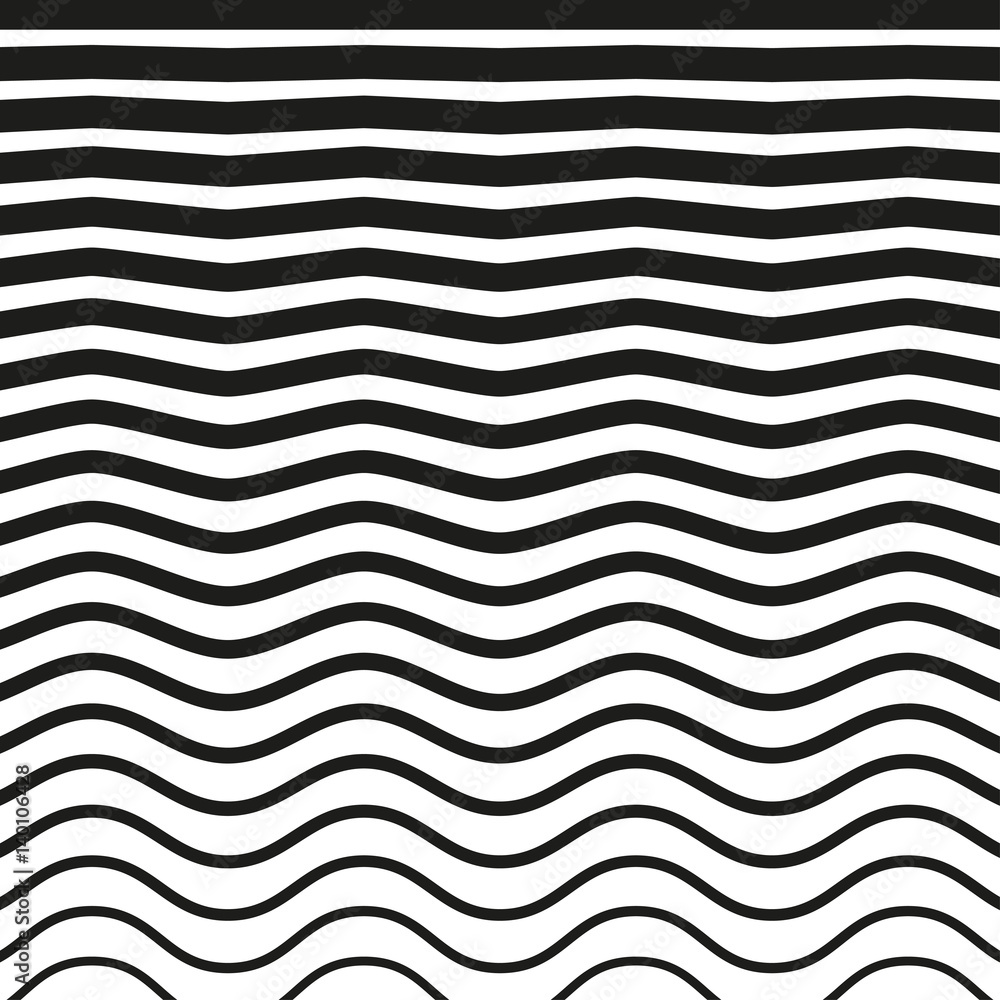 Black and white striped lines. Black and white striped lines.