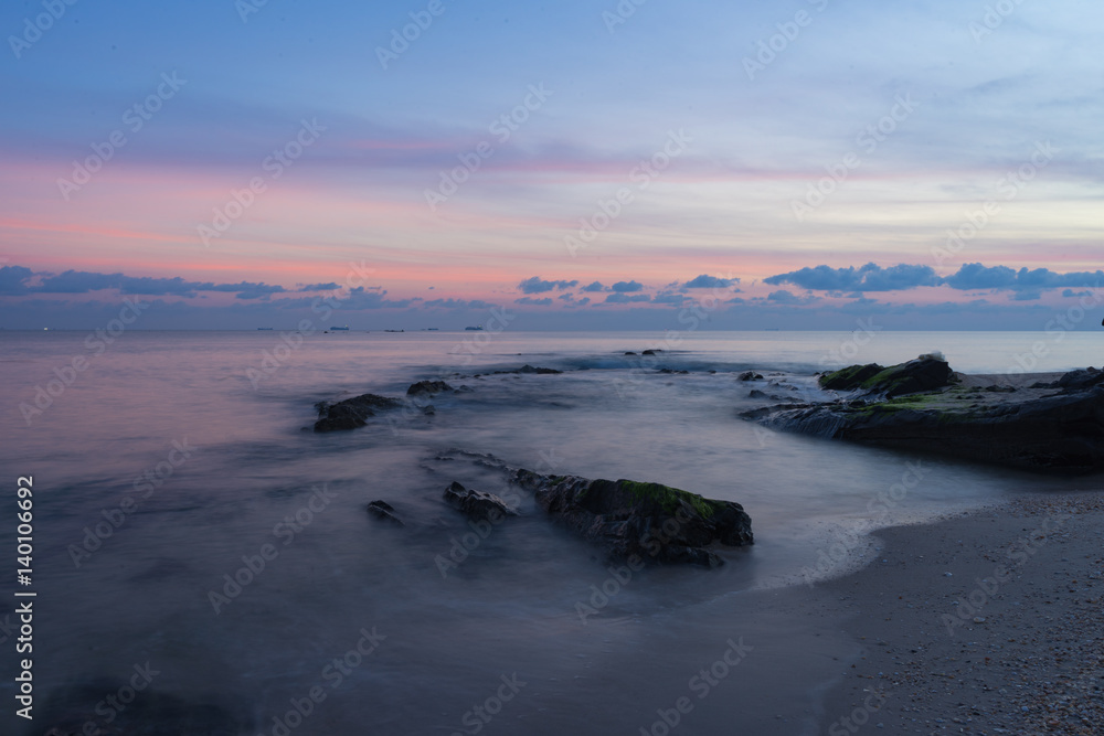 rock on the beach