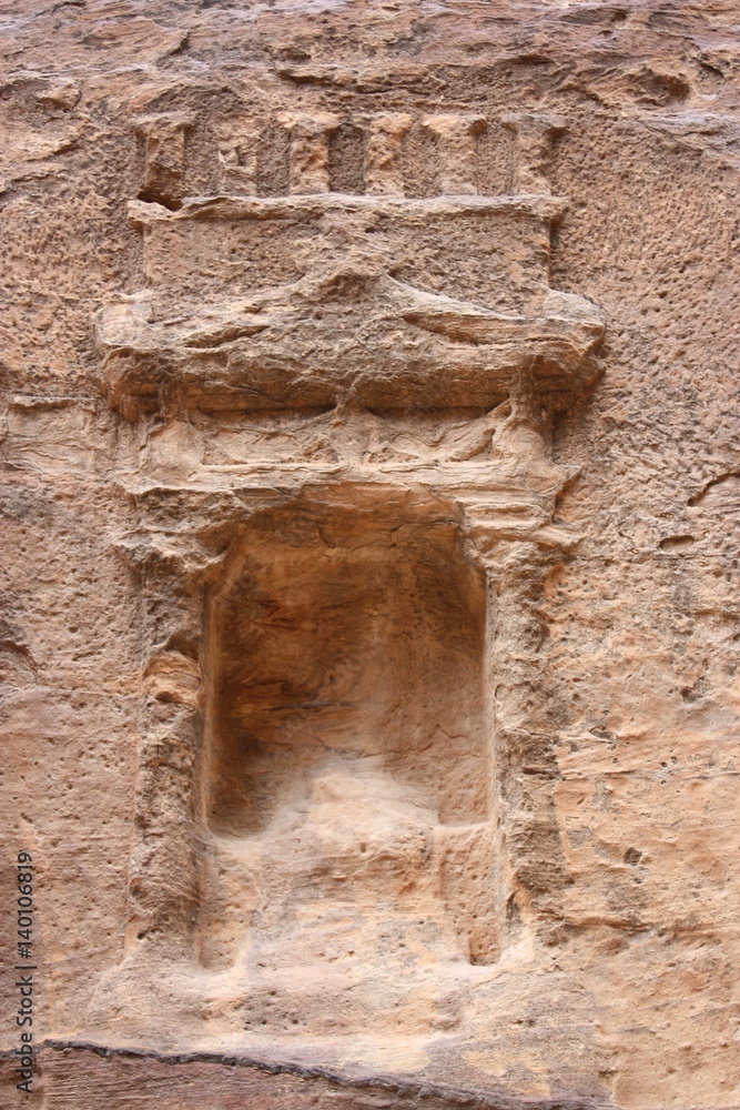 Ancient nabatean city of Petra, Jordan Middle East 