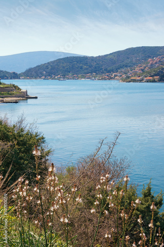 Bay of Kotor view near Verige Strait. Montenegro