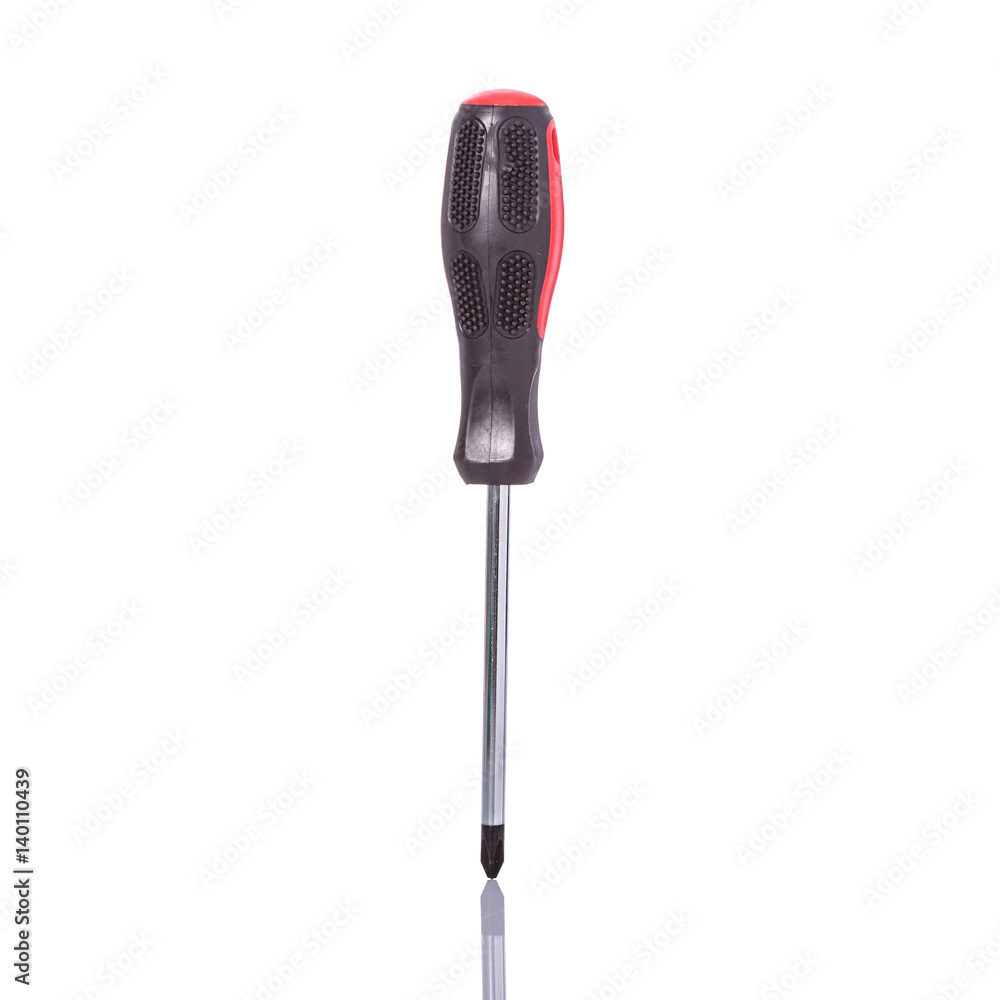 New screwdriver. Studio shot isolated on white New screwdriver. Studio shot isolated on white