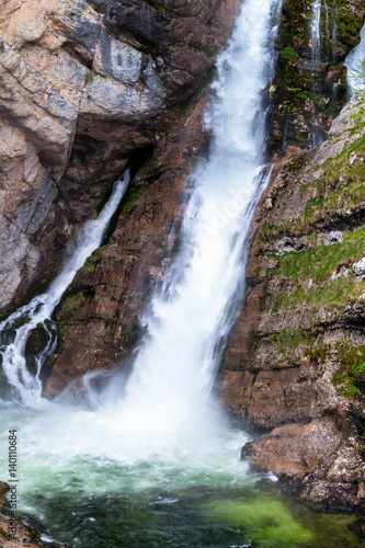 Waterfall Slap Savica  Bohinjsko jezero  Slovenia