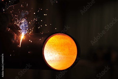 Glowing Pipe End