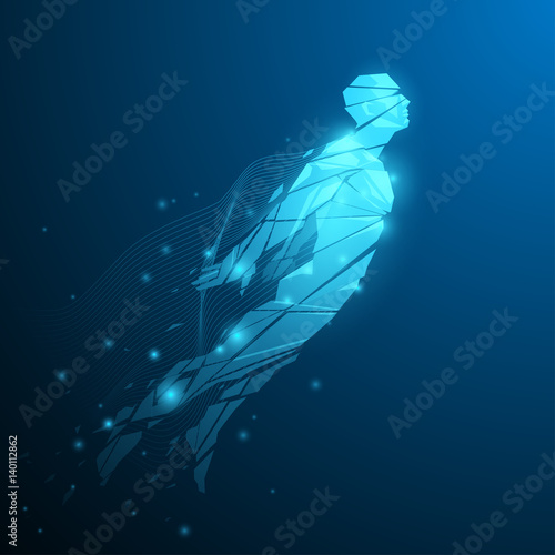 Geometric human illustration