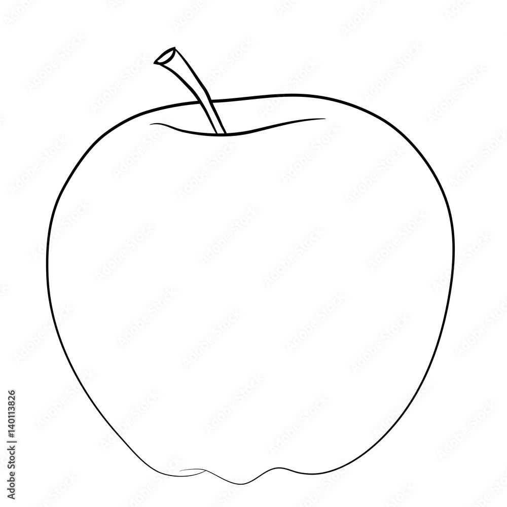 Isolated Cartoon Apple Isolated Cartoon Apple